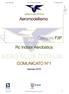 Aeromodellismo. Categoria F3P. Rc Indoor Aerobatics COMUNICATO N 1. Gennaio Aero Club Italia F3P Rc Indoor Aerobatics 11 Gennaio 2016