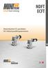 NDFT ECFT. small but strong. Motoriduttori CC pendolari DC Helical parallel gearmotors. brand of