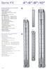 Serie FX FX 4 FX 10 FX 8 FX 6 POMPE CENTRIFUGHE SOMMERSE IN ACCIAIO INOX STAINLESS STEEL SUBMERSIBLE CENTRIFUGAL PUMPS
