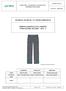 SCHEDA TECNICA 7112XXX/MAR2018 ABBIGLIAMENTO DA LAVORO PANTALONE ESTIVO - DPI I