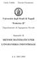 Università degli Studi di Napoli. Federico II. Appunti di METODI MATEMATICI PER L INGEGNERIA INDUSTRIALE