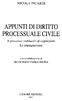 APPUNTI DI DIRITTO PROCESSUALE CIVILE