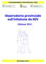 Osservatorio provinciale sull infezione da HIV