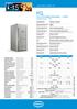 FCL CELLE DI FERMALIEVITAZIONE - 1 PORTA RETARDER PROVERS - 1 DOOR SCHEDA TECNICA - TECHNICAL DATA