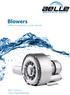 Blowers. Soffianti e aspiratori a canale laterale. Your Choice, Our Commitment