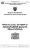 MANUALE DEL SISTEMA DI ASSICURAZIONE QUALITÀ DELLA SCUOLA