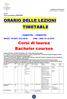 Corsi di laurea Bachelor courses