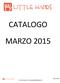 CATALOGO MARZO Pag. 1 a 50. Per informazioni: