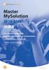 Master MySolution OLBIA. La formazione di alto livello fatta dal professionista per il professionista