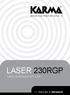 LASER 230RGP Laser multicolore con ILDA >> Manuale di istruzioni