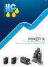 REV lubrication systems MIXER X VALVOLE MISCELARTICI PER SISTEMI DI LUBRIFICAZIONE ARIA+OLIO