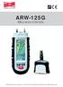 ARW-125G. Misuratore di Umidità. Manuale d uso