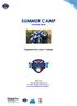 SUMMER CAMP GIUGNO 2018 Organized by Junior College