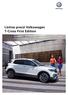 Volkswagen. Listino prezzi Volkswagen T-Cross First Edition