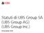 Statuti di UBS Group SA (UBS Group AG) (UBS Group Inc.)
