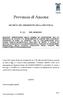 Provincia di Ancona DECRETO DEL PRESIDENTE DELLA PROVINCIA N. 121 DEL 08/08/2019