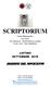 SCRIPTORIUM. Studio Bibliografico Sara Bassi Via Valsesia Mantova (Italy) P.IVA / VAT IT LISTINO SETTEMBRE 2019