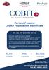Corso ed esame Cobit5 Foundation Certificate