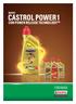 NUOVO CASTROL POWER1 CON POWER RELEASE TECHNOLOGY Power 1 Reload Relaunch Assets Brochure_IT.indd 1