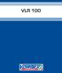 VLR 100 In vigore dal - Effective from