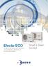 Electa-ECO Pompe di calore aria-acqua monoblocco per riscaldamento, raffreddamento e acqua calda sanitaria. Smart & Green Comfort