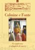 Sussidio di formazione e spiritualità liturgica. Culmine e Fonte. Si sentirono trafiggere il cuore