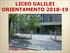 LICEO GALILEI ORIENTAMENTO