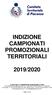 INDIZIONE CAMPIONATI PROMOZIONALI TERRITORIALI