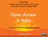 Open Access in Italia