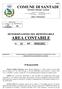 AREA CONTABILE DETERMINAZIONE DEL RESPONSABILE AREA CONTABILE. n. 14 del 09/03/2015