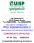 COMUNICATO UFFICIALE