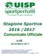 Stagione Sportiva 2016 /2017 Comunicato Ufficiale