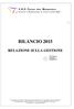 BILANCIO 2015 RELAZIONE SULLA GESTIONE