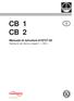 CB 1 CB 2. Manuale di istruzioni 810737-00 Valvola di non ritorno a clapet 1..., CB 2...