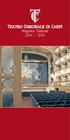 TEATRO COMUNALE DI CARPI Stagione Teatrale 2014-2015