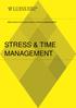 STRESS & TIME MANAGEMENT