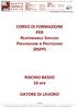 CORSO DI FORMAZIONE PER RESPONSABILE SERVIZIO PREVENZIONE e PROTEZIONE (RSPP)
