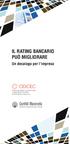 IL RATING BANCARIO PUÒ MIGLIORARE