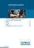 CATTOLICA&AUTO. auto CONDIZIONI DI ASSICURAZIONE RC AUTO AUTOVETTURE. Il presente allegato è parte integrante della polizza MRA - MOD.