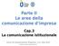 Parte II Le aree della comunicazione d impresa