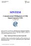 SINTESI. Comunicazioni Obbligatorie [COB] Import massivo XML. ver. 1.0 del 14.05.2008 (ver. COB 3.13.01)