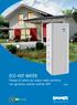 ECO HOT WATER Pompa di calore per acqua calda sanitaria con gestione remota tramite APP IT 01. Ecoenergia. Idee da installare