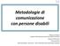 Metodologie di comunicazione con persone disabili