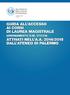 Guida all accesso ai Corsi di Laurea Magistrale (ordinamento D.M. 270/04) attivati nell A.A. 2014/2015 dall Ateneo di Palermo