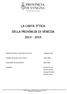 LA CARTA ITTICA DELLA PROVINCIA DI VENEZIA 2014-2019