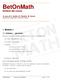 BetOnMath. Sintesi del corso. 1 Modulo 1. A cura di C. Andrà, N. Parolini, M. Verani Dipartimento di Matematica, Politecnico di Milano