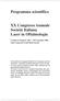 Programma scientifico. XX Congresso Annuale Società Italiana Laser in Oftalmologia
