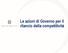 Le azioni di Governo per il rilancio della competitività