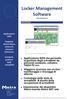 Locker Management. Software. la gestione degli armadietti da personal computer, cellulare, Tablet PC ecc. monitoraggio e messaggi di allarme