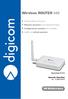 Wireless ROUTER 54G. AP Multifunzione. Antenna esterna removibile. Massima sicurezza preconfigurata Wireless. Configurazione semplice ed immediata